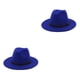 thumbnail image 4 of Guardurnaity Sombrero con hebilla de cinturón Gorros elegantes grandes Lana cálida Mujeres Hombres Boda Azul oscuro 58cm 2piezas, 4 of 6