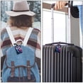 thumbnail image 5 of Square 2Pack PU Leather Cartoon Owl Cruise Luggage Tag with Privacy Cover and Name ID Tag for Travel Handbags Backpacks Luggage Tags, 5 of 6