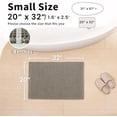 thumbnail image 2 of Waffle Bath Mat - Boho Bathroom Rugs Non Slip Washable, Super Absorbent & Quick Dry, Soft Bath Mat Farmhouse Bathroom Decor, 20'' x 32'', Olive Green, 2 of 9