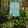 thumbnail image 2 of Caroline's Treasures BB8111GF Welsh Pig Blue Check Flag Garden Size , Small, multicolor, 2 of 3