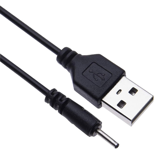 Cable USB a CC de 2,0 mm, adaptador de cargador USB CC para auriculares, USB 2.0 tipo A macho a CC de 2,0 mm x 0,6 mm, conector adaptador de corriente de enchufe cilíndrico CC de 5 voltios
