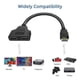 thumbnail image 3 of HDMI splitter adapter cable-HDMI splitter 1 in 2 output HDMI male to dual HDMI female 1 to 2, 3 of 5