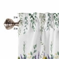 thumbnail image 5 of Living Room Curtains 72 Inches length, Eucalyptus Leaves Window Treatment Curtain Drapes, Yellow Sunflower Lavender Farmhouse Light Filtering Drapes for Bedroom Laundry Room, 52"x72", 2 Panels, 5 of 7