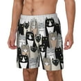 thumbnail image 2 of Xecao Colors Cats for Men's Swimming Trunks Swim Trunks Quick Dry Swim Shorts with Mesh Lining Funny Swimwear Bathing Suits, 2 of 9