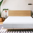 thumbnail image 7 of Super Soft and Durable​​ Microfiber Fitted Sheet, Machine Washable Fitted Bed Sheet with 15 inches Deep Pocket, Twin-XL, 39 x 80 inches, White, 7 of 7