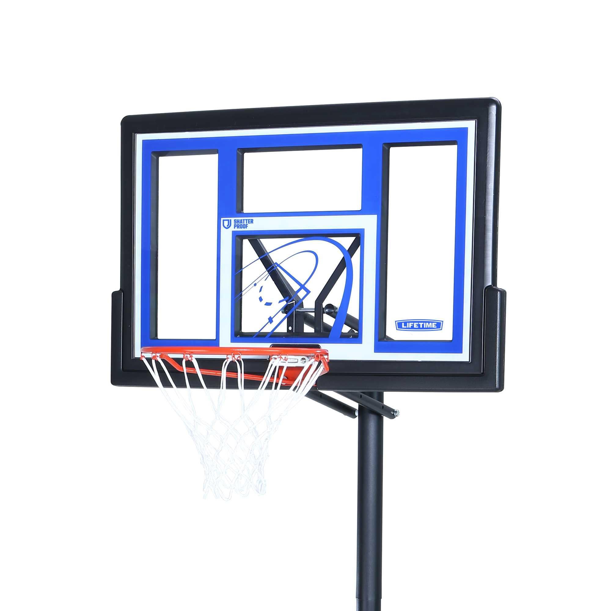 Lifetime 48-Inch Shatterproof Portable Basketball Hoop with Quick Adjust & Slam-It Rim - Model 1531-Outdoor Play
