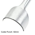 thumbnail image 4 of Half-Round Shaped Leather Cutter Punch 50mm Strap End Punch Tool 2 Pack, 4 of 6