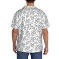 thumbnail image 3 of Pofeuu Snake Print Mens Casual Short Sleeve Shirts Beach Summer Spread Collar Pocket Tops Men's Casual Short-sleeved Shirt-X-Large, 3 of 5