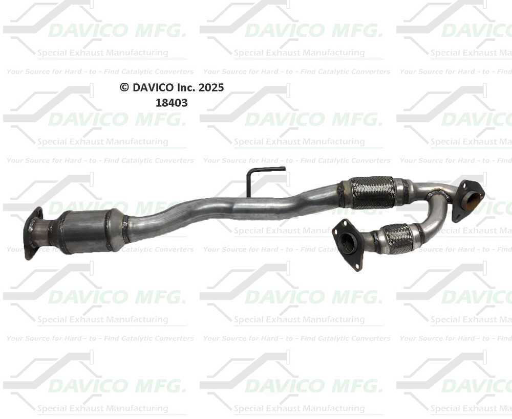 Davico Mfg Catalytic Converter P/N:18403 Fits select: 2009-2014 NISSAN MURANO
