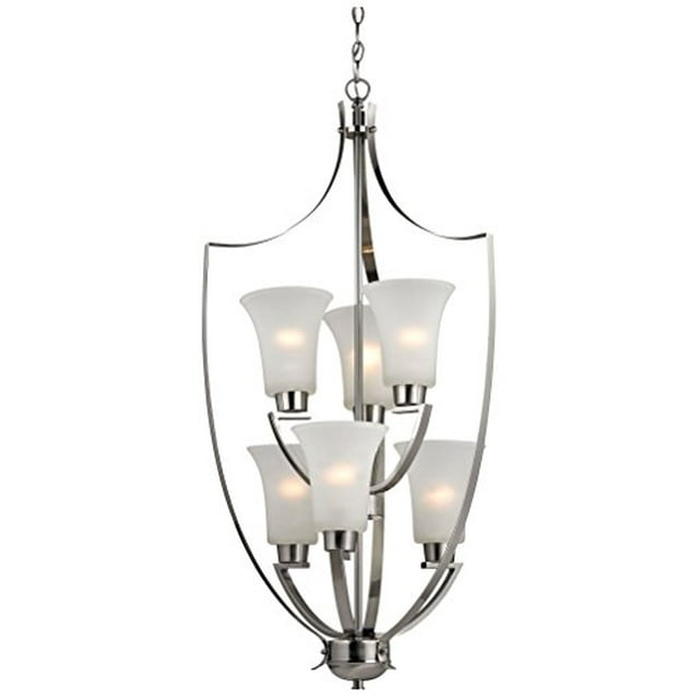 ElkGroup International 7706FY/20 Foyer Collection 6 Light Chandelier In Brushed Nickel