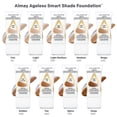 thumbnail image 4 of Almay Smart Shade Ageless base antienvejecimiento con &aacute;cido hialur&oacute;nico, niacinamida, vitamina C y E, hipoalerg&eacute;nica, sin fragancia, 300 Medium, 1 onza l&iacute;qu, 4 of 9