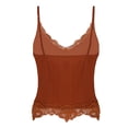 thumbnail image 6 of DPOIS Women Lace Patchwork Crop Top Y2k Cropped Ribbed Knitted Tank Tops, 6 of 7