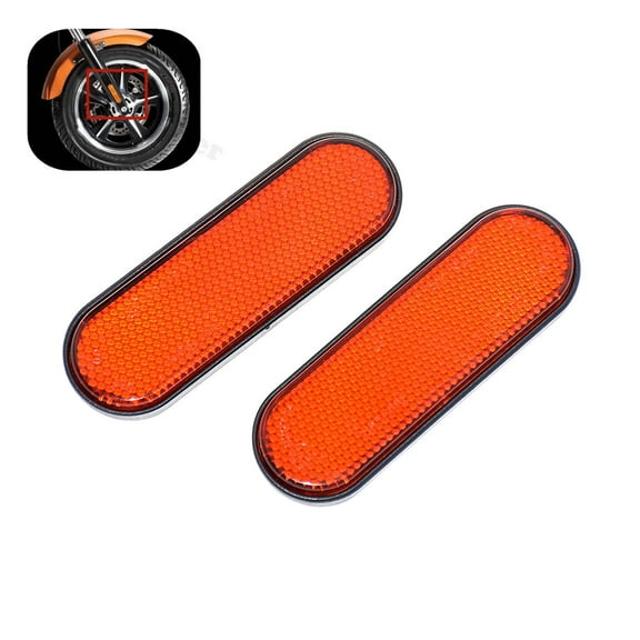 Motorcycle Front Fork Leg Reflector Red Reflect Universal For Victory Harley