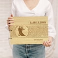 thumbnail image 2 of Darling Souvenir Personalized Engraved Laser Cut Wedding Guest Book Wooden Cover Sign-in Book Registry Guestbook Scrapbook-LK, 2 of 7