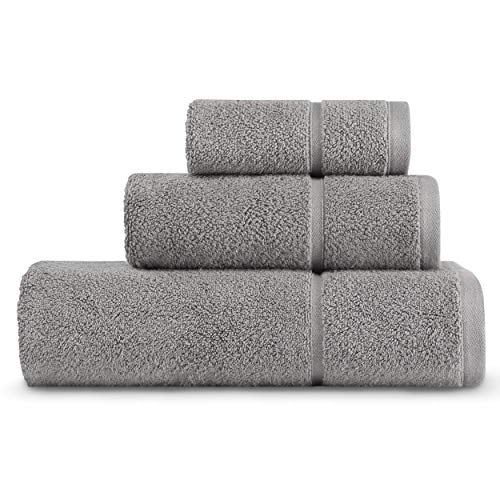 Vera Wang Ensemble de Serviettes Modernes Lux, 30x56, Gris