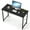Black, variant on EDX 44 Inch Computer Desk for Small Spaces, Small&nbsp;Student Study Gaming Writing Work, Modern Simple PC Table Workstation for Home Office, Black