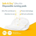 thumbnail image 4 of Medela Safe & Dry Ultra Thin Disposable Nursing Pads, 4 of 7