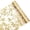 golden, variant on WYZCTTD 11" x 29.5 FT Gold Foil Mesh Table Runner Roll, Glitter Polyester Tulle Roll Centerpiece for Wedding Birthday Christmas Party Decoration