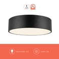 thumbnail image 2 of FM556016MB-Alora Lighting-Brisbane - 3 Light Flush Mount-4.13 Inches Tall and 16 Inches Wide-Matte Black Finish, 2 of 7