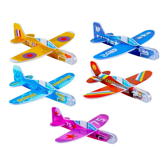 5x Mini Foam Gliders Planes Toys Sport Toys Lightweight Party Favors Outdoor Flying Toys Mini Foam Airplane for Children Girls