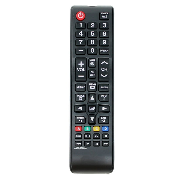 Télécommande de Remplacement UN60EH6003FXZA HDTV pour Samsung TV - Compatible avec la Télécommande AA59-00666A Samsung TV