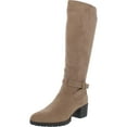 thumbnail image 2 of Dr. Scholl's Shoes Womens Like It Faux Suede Lug Sole Knee-High Boots, 2 of 5