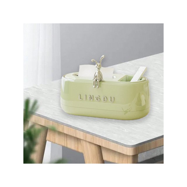 1pc Creative & Luxurious Multifunctional Remote Control & Tissue Storage Box For Living Room, Dining Room, Bedroom Table