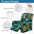 thumbnail image 5 of Jiueut Tropical Monstera Leaf Palm Leaf Pattern Recliner Cover, Stretchable Recliner Chair Covers Dustproof 1 Seat Couch Sofa Cover for Pet Hair Protection, 5 of 7