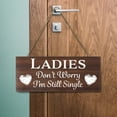 thumbnail image 6 of JennyGems Funny Wedding Signs for Ring Bearer Ladies Don't Worry I'm Still Single Ring Bearer Signs for Wedding Decor, Wedding Decorations Ring Bearer Wedding Sign, Wedding Ceremony Decorations Brown, 6 of 10