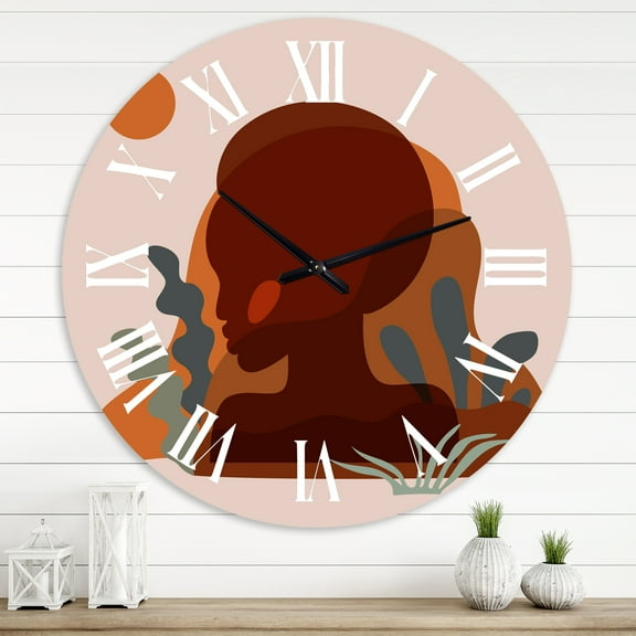 Designart 1 in Modern,Contemporary Wall Clock