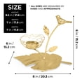 thumbnail image 2 of Accent Collection Golden Metal Tealight Candle Holder, 6" Table Centerpiece Decor, 2 of 6