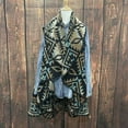 thumbnail image 6 of Zeblioso Aztec Reversible Round Shawl and Vest Cowgirl Style in Winter Western Ponchos, 6 of 8