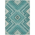 thumbnail image 2 of Addison Rugs Chantille Indoor/Outdoor Transitional Geometric, Abstract Teal Washable Rectangle Rug, 5' x 7'6", 2 of 6