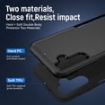 thumbnail image 5 of Entronix Protective Case Compatible with Galaxy S25 FE, Hard Shell Soft Inner Layer Anti-Slip Cover, Black, 5 of 7
