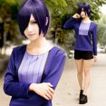 thumbnail image 1 of Fiudx Ofertas Y Liquidación Peluca Púrpura Japonesa De Los Hombres De La Moda Peluca Corta Del Pelo Diario Para El Partido De Cosplay, 1 of 6