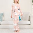 thumbnail image 3 of FORMRS Kids Pajama Set Fleece Long Sleeve Top Relaxed-Fit Pants Lounge Sleepwear, Sizes 3T-11Y, Cute Cartoon Halloween, 3 of 7