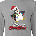 thumbnail image 4 of Inktastic Merry Christmas Penguin Long Sleeve T-Shirt, 4 of 5