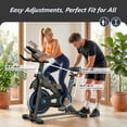 thumbnail image 5 of JIOABL Exercise Bike for Home with LCD Monitor, Bluetooth App, Infinite Resistance, Adjustable Seat, 300 lb Capacity, Blue, 5 of 10
