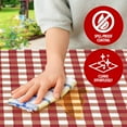 thumbnail image 6 of Sorfey Fitted Picnic Table Cover Checkered Rectangle Tablecloth, Black 96"x 30", 6 of 6