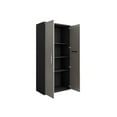 thumbnail image 5 of Eiffel Storage Cabinet in Matte Black and Grey (Set of 2), 5 of 7
