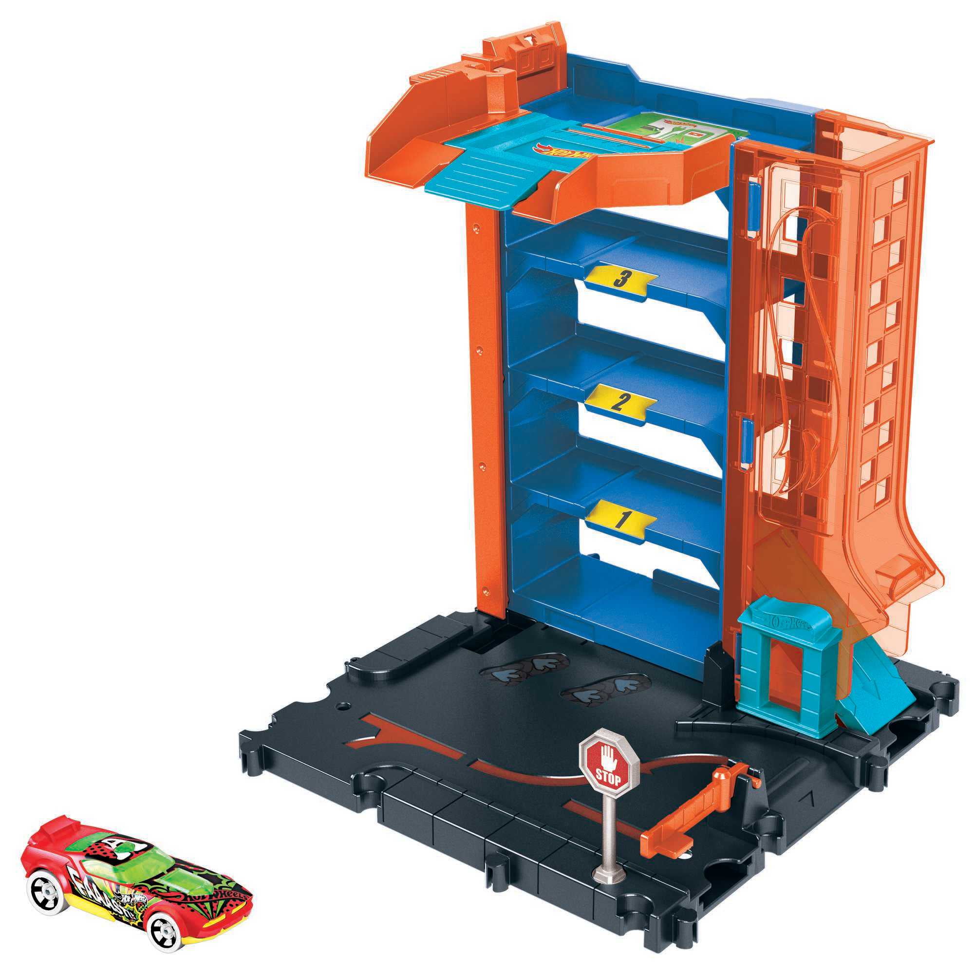 Hot Wheels City Downtown Police Station Breakout Play Set Walmart
