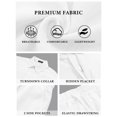 thumbnail image 5 of RICHCOIN Mens 2 Piece Outfit Summer Beach Short Sleeve Button Down Shirts and Shorts Vacation Sets for Men, 5 of 7