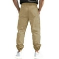 thumbnail image 2 of Erwazi Men's Cargo Pants Elastic Waistband Relaxed Fit Summer Fall Casual Work Pants Outdoor Multi-Pocket Pants, 2 of 6