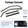 thumbnail image 6 of Ikon Motorsports Window Visors Fits 2021-2026 Ford Bronco Sport, In Channel Injection PC Black Rain Guards, Side Window Wind Deflector 4PCS, 6 of 8