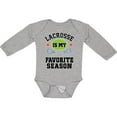 thumbnail image 3 of Inktastic Lacrosse Is My Favorite Season Boys or Girls Long Sleeve Baby Bodysuit, 3 of 5