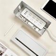 thumbnail image 4 of Organizador de Cables para Escritorio – Cubierta para Regleta para Ocultar Cables y Cargadores para Oficina En Casa, Tv, Computadora, Concentrador Usb y Protector Contra Sobretensiones., 4 of 6