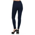 thumbnail image 5 of Kuda Moda 5 Pack Women's High Waist Warm Thermal Fleece Lined Full Length Leggings with Flattering Front Seam, 5 of 7
