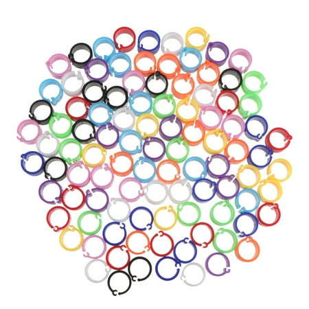 

300pcs Blank Chicken Leg Bands Bird Chicks Ducks Poultry Clip on Leg Rings