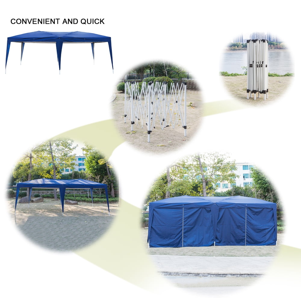 Kadyn Six Sides Waterproof Tent, Portable Waterproof Tent with 4 windows, Steel Canopy Tent for Wedding, Blue Kadyn Six Sides Waterproof Tent, Portable Waterproof Tent with 4 windows, Steel Canopy Tent for Wedding, Blue