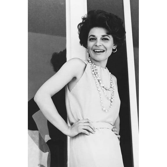Anne Bancroft 24x36 Poster Smiling Pose on Balcony 1960's